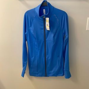 Beautiful blue Women’s Under Armour performance jacket.